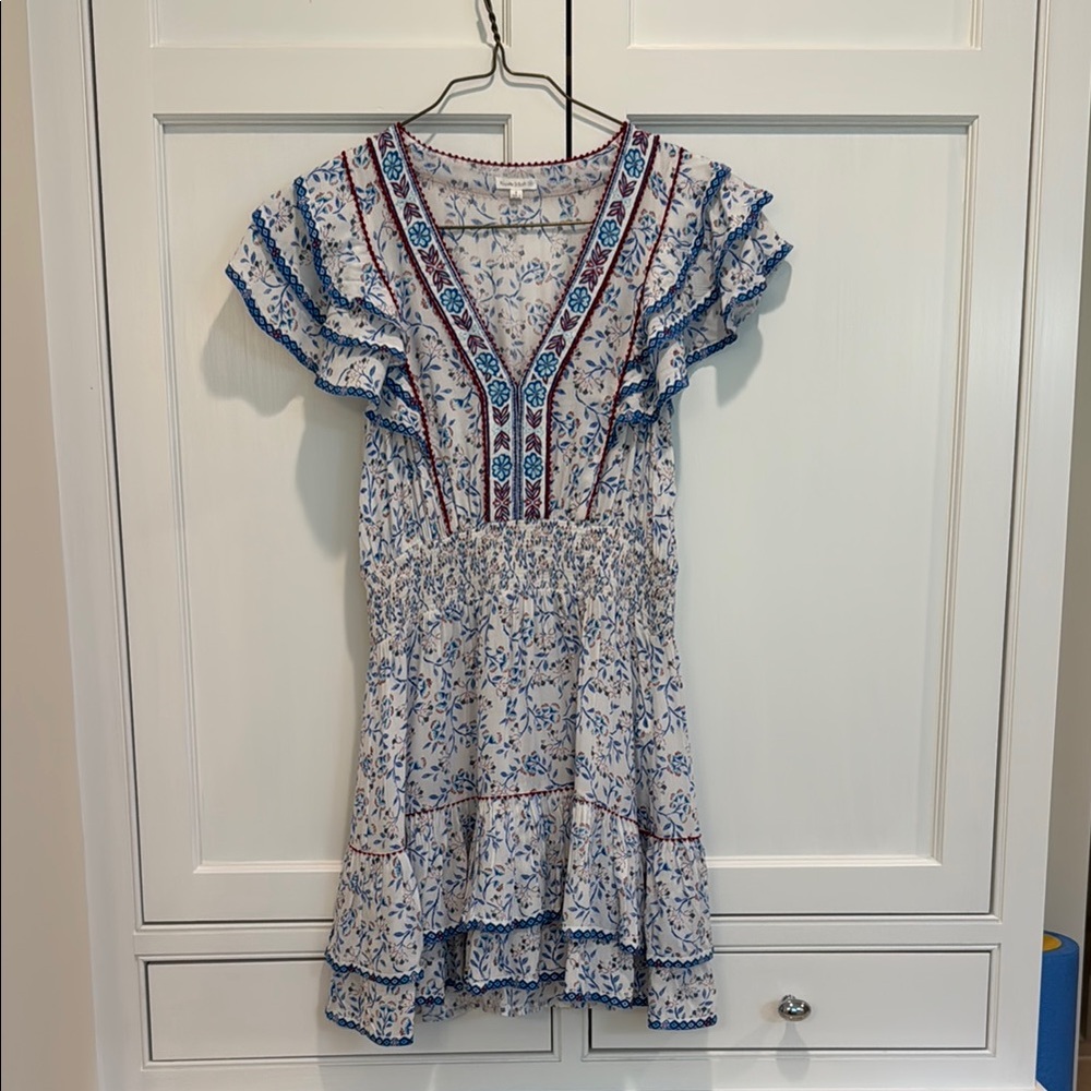 Poupette St. Barth Camila mini dress Blue cerise